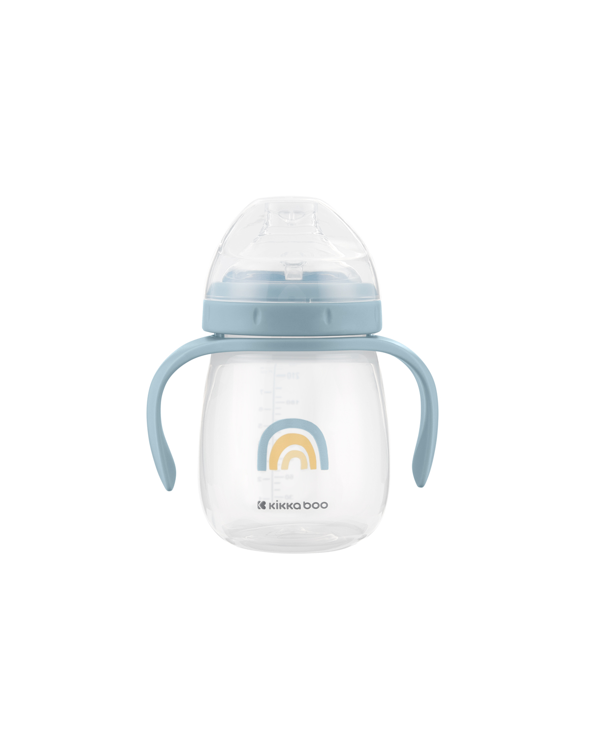 cup_with_silicone_spout_240ml_savanna_blue_31302030063_1__ Чаша със силиконов накрайник 240мл Stripy Friends - Image 1