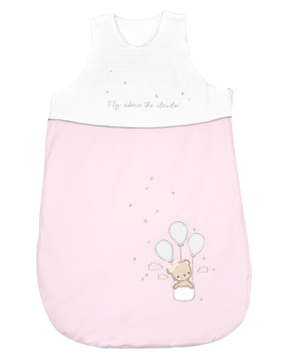 dream_big_pink_1_41130000062_web Зимен спален чувал с бродерия 0-6 месеца Dream Big Pink - Image 1