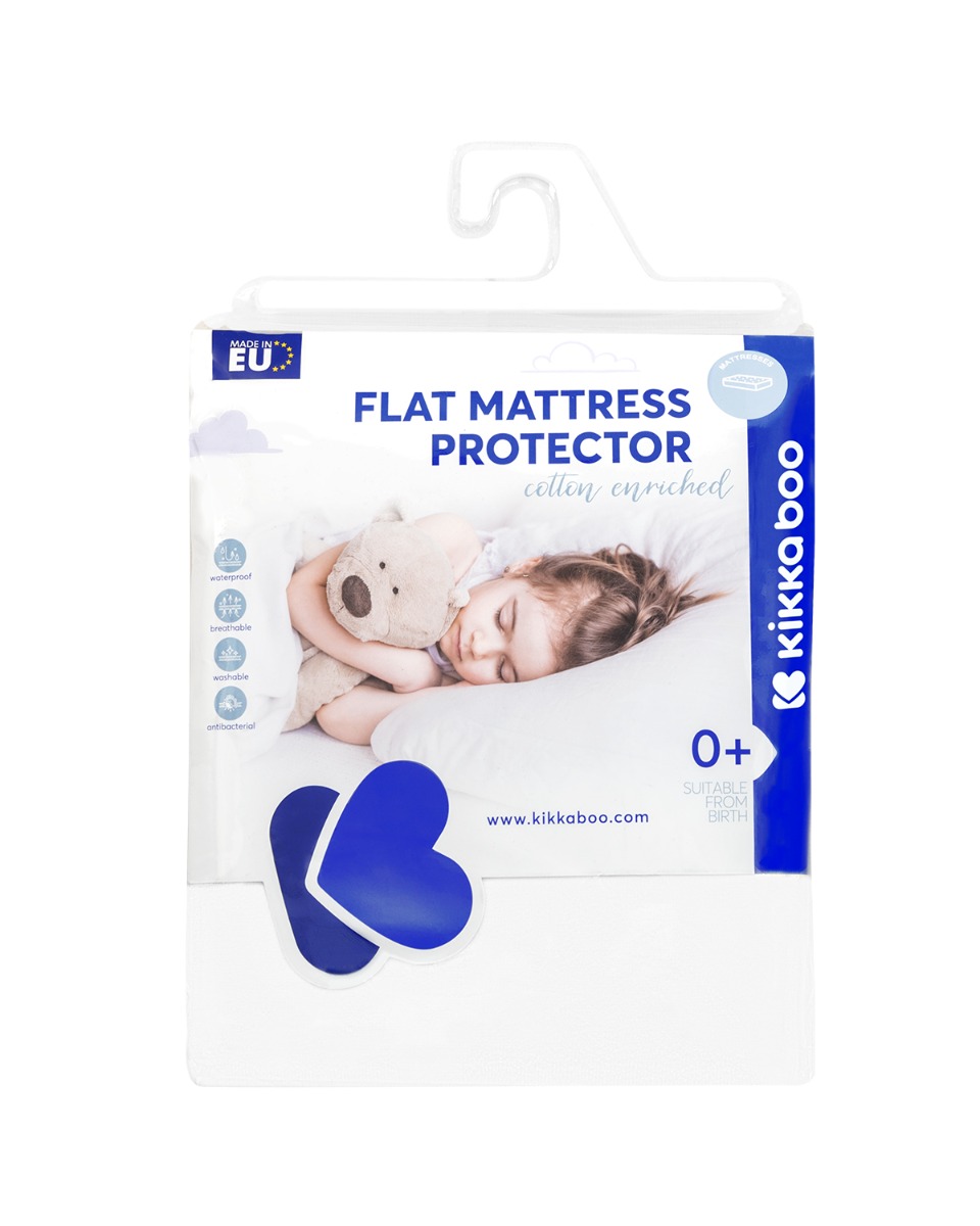 flat-mattress-protector-cotton-enriched-90x200cm-41105010011-1 Протектор за матрак с ластик - памук 90/200 см - Image 1
