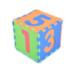 Мек пъзел килим Цифри 1001B3 - Снимка 3