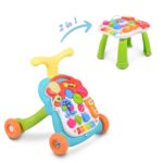 Играчка за прохождане Walker 2в1 N5218 оранжев - Снимка