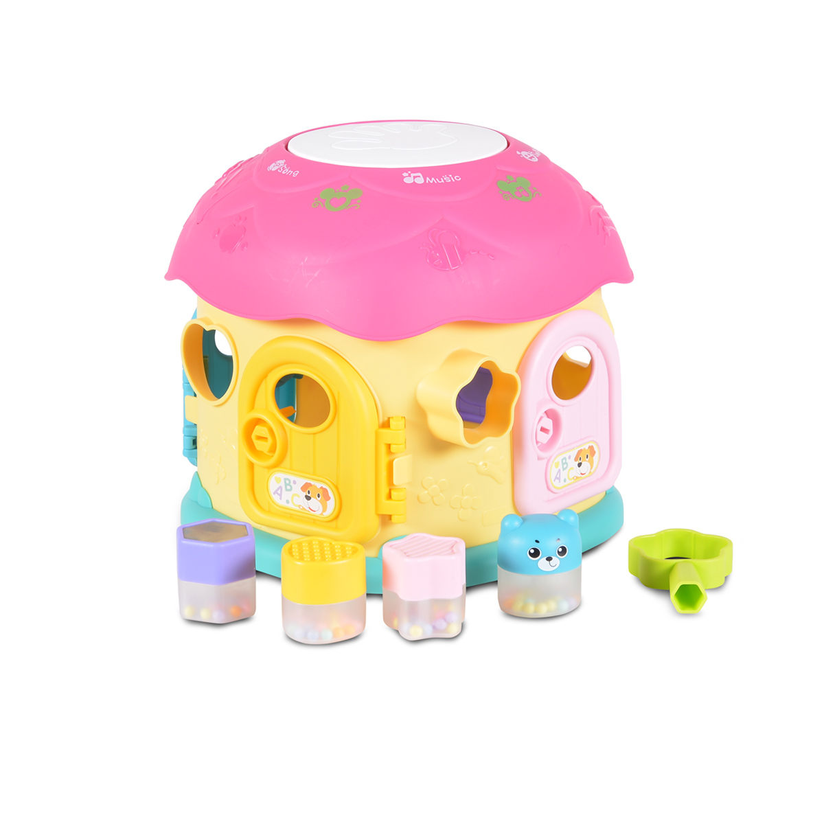 image Сортер Fantastic Mushroom House розов QX-91171E - Image 1