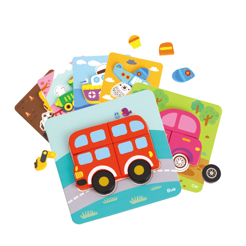 image Дървен 3D пъзел 6в1 Transportation TL635 - Image 1