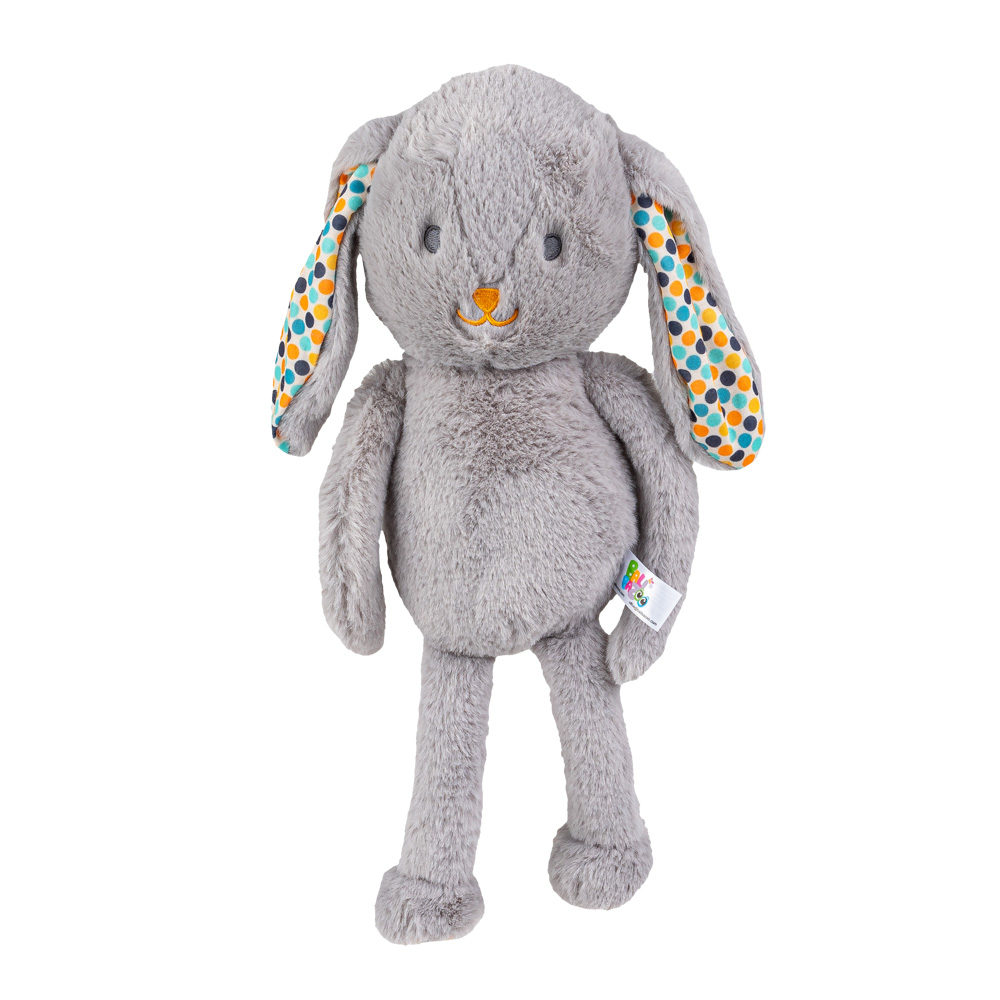 image Мека играчка за гушкане Bunny сив 81971 - Image 1