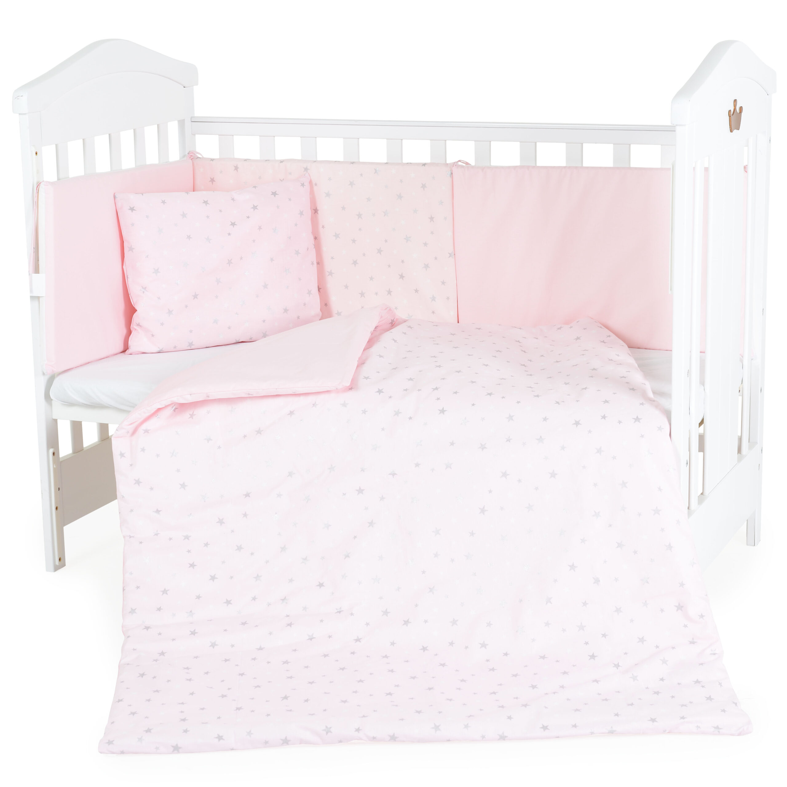 image Спален комплект 6 части 120/60 NOOK Pink stars - Image 1