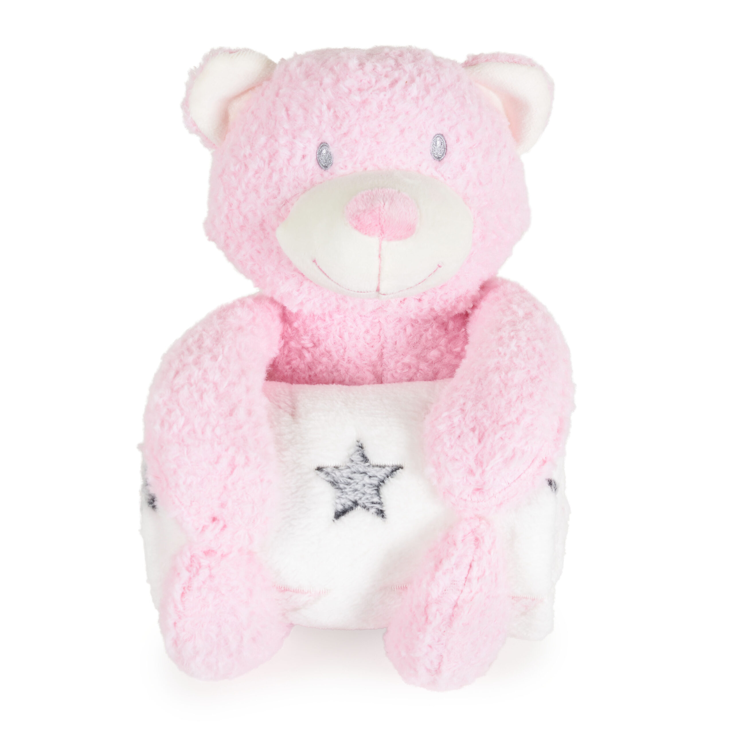 image Одеяло 90/75 cm с играчка Rory Bear розов - Image 1