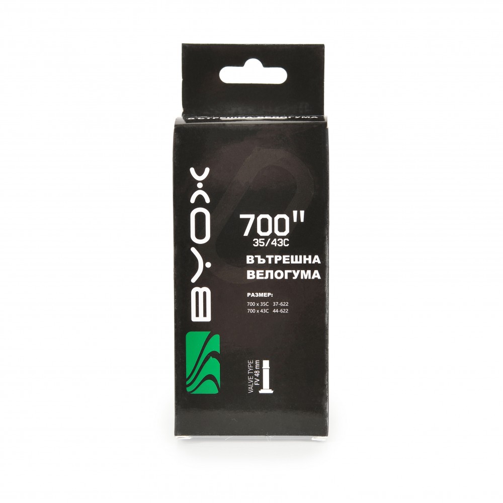 image Вело вътрешна гума BYOX 700 х 35/43C, F/V 48mm - Image 1