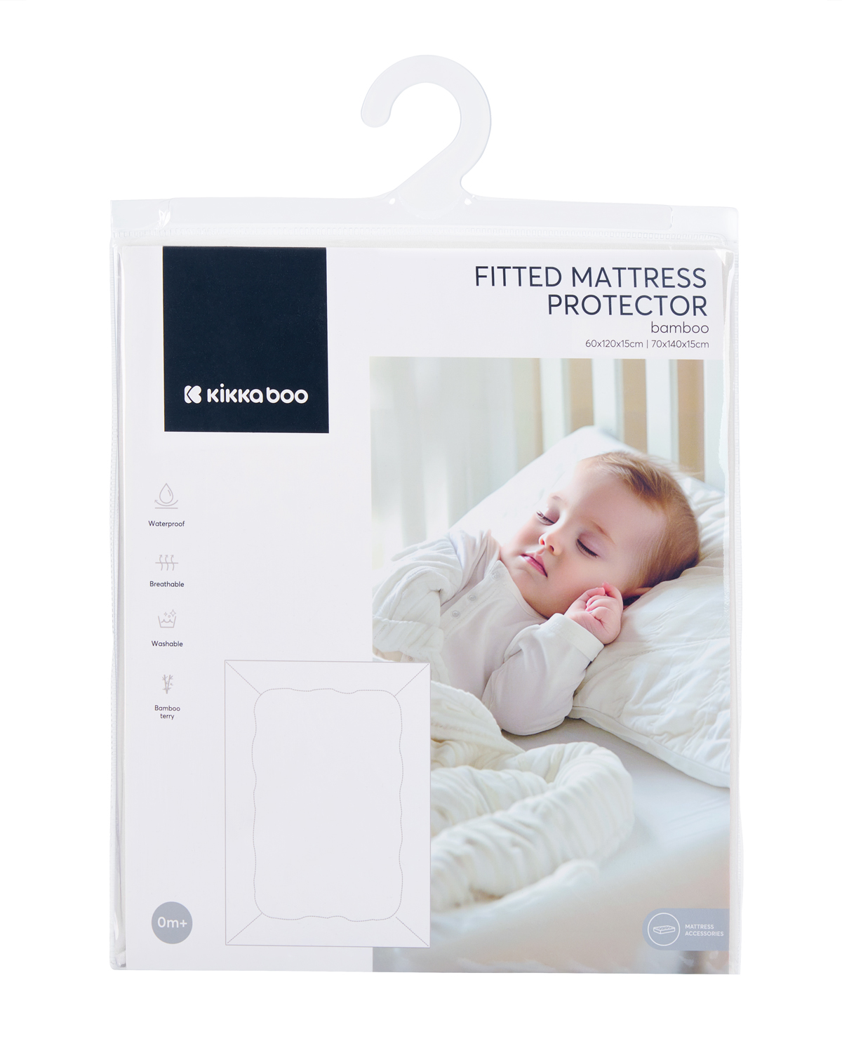mattress_protector_fitted_-_bamboo_70_140_15_cm_31105030011_1__ Протектор за матрак с борд - бамбук 70/140/15 см - Image 1