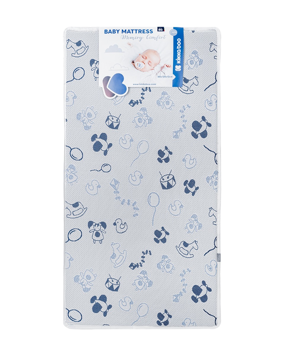 Матрак Memory Comfort 60х120х12см Horses Blue - Image 2