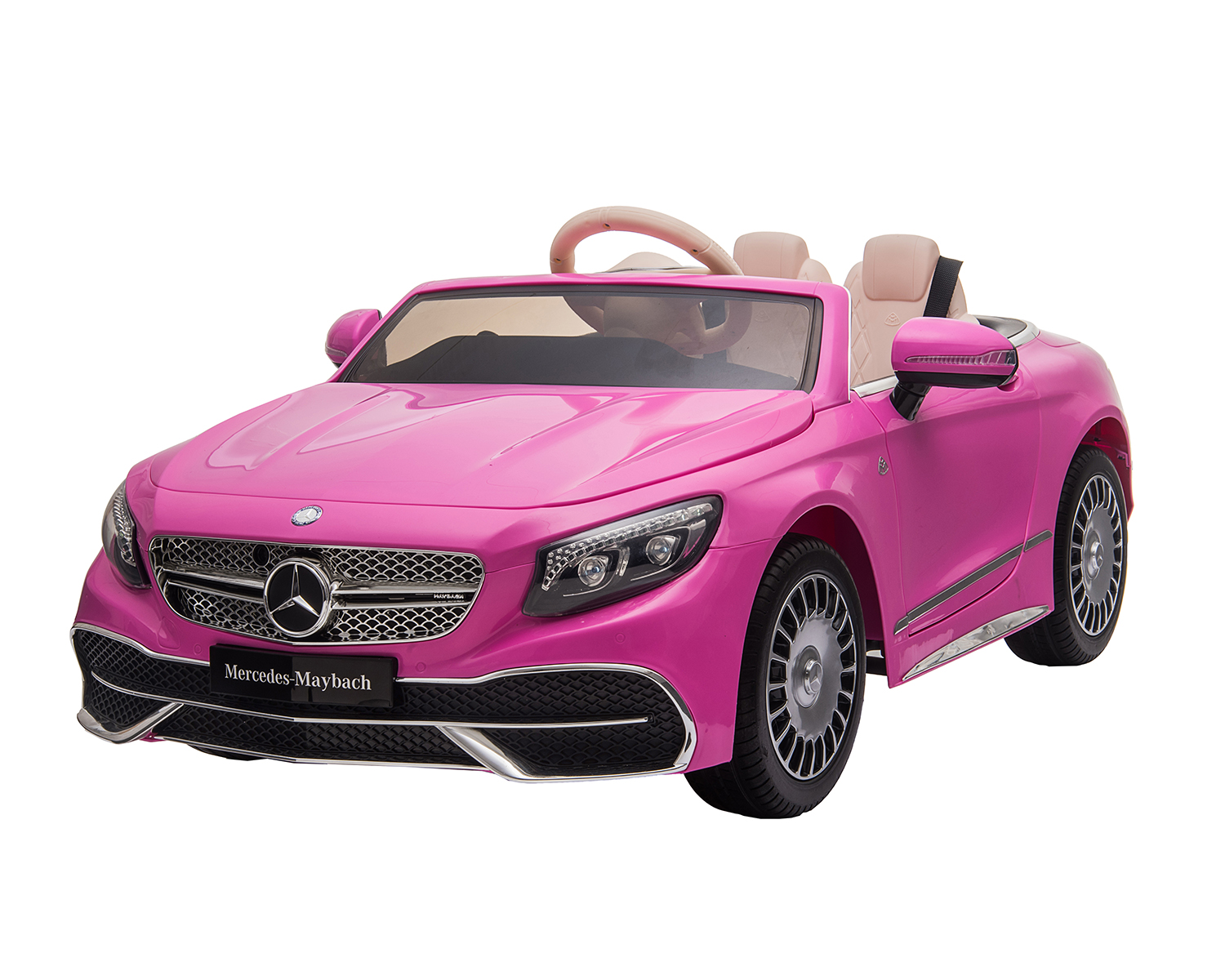 mercedes_mybach_pink_1 Акумулаторна кола Licensed Mercedes Maybach S650 CABRIOLET Pink - Image 1