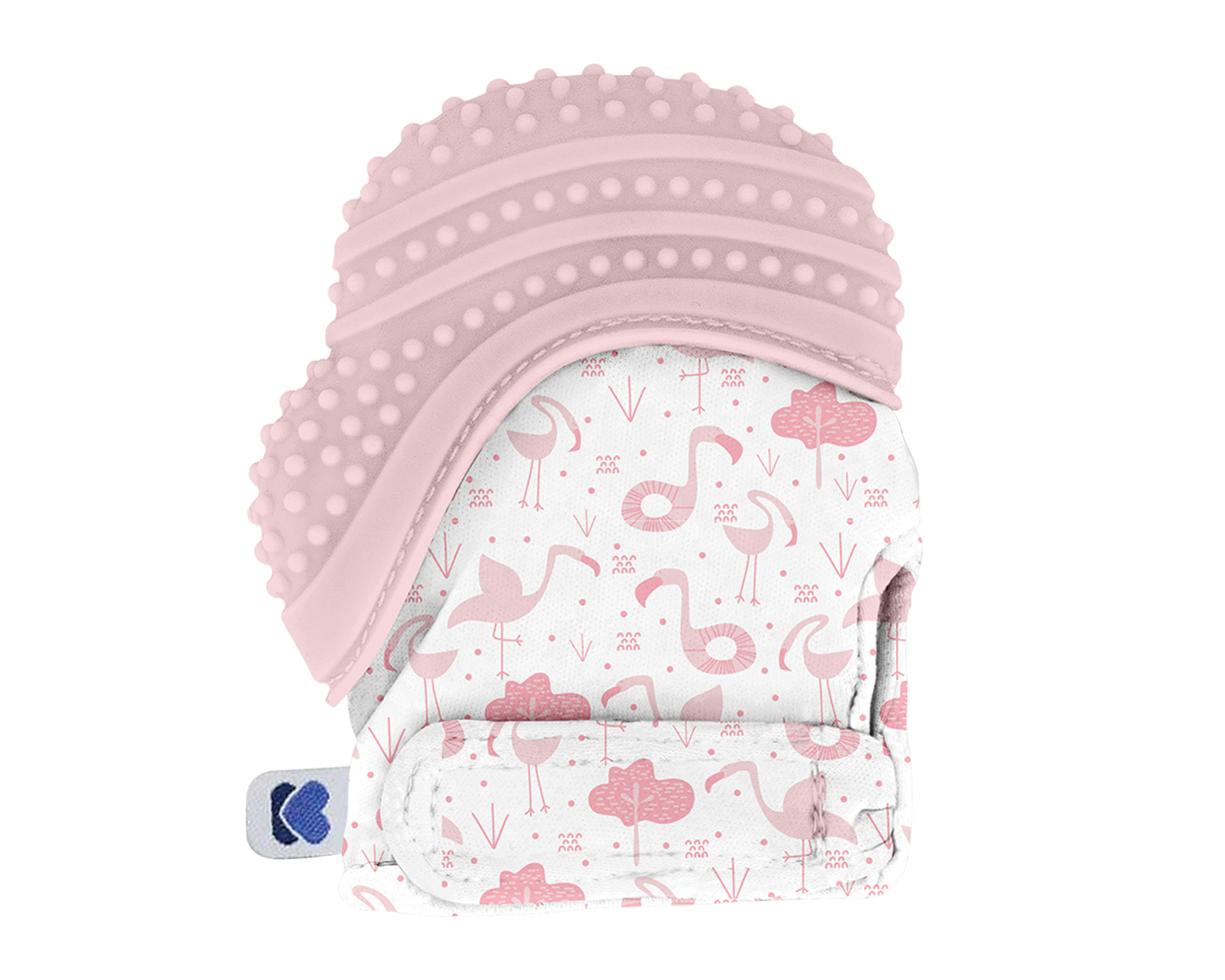 _mitten-pink Ръкавица за венци и зъби Flamingo Pink - Image 1