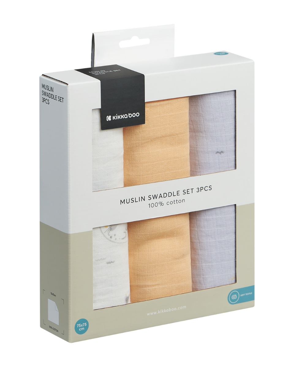Комплект 3 бр муселинови пелени 75х75 см Seally Me - Image 2