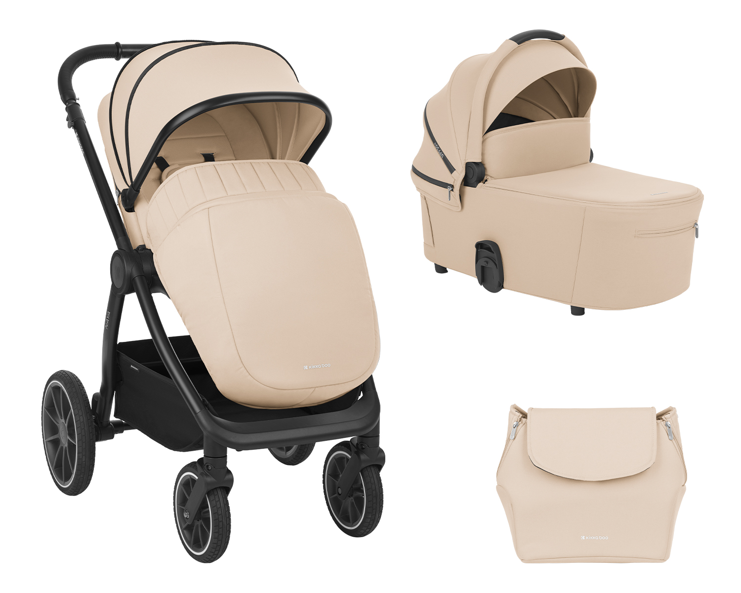 naya-beige-31001020157-22 Комбинирана количка 2в1 с кош за новородено Naya Beige - Image 1
