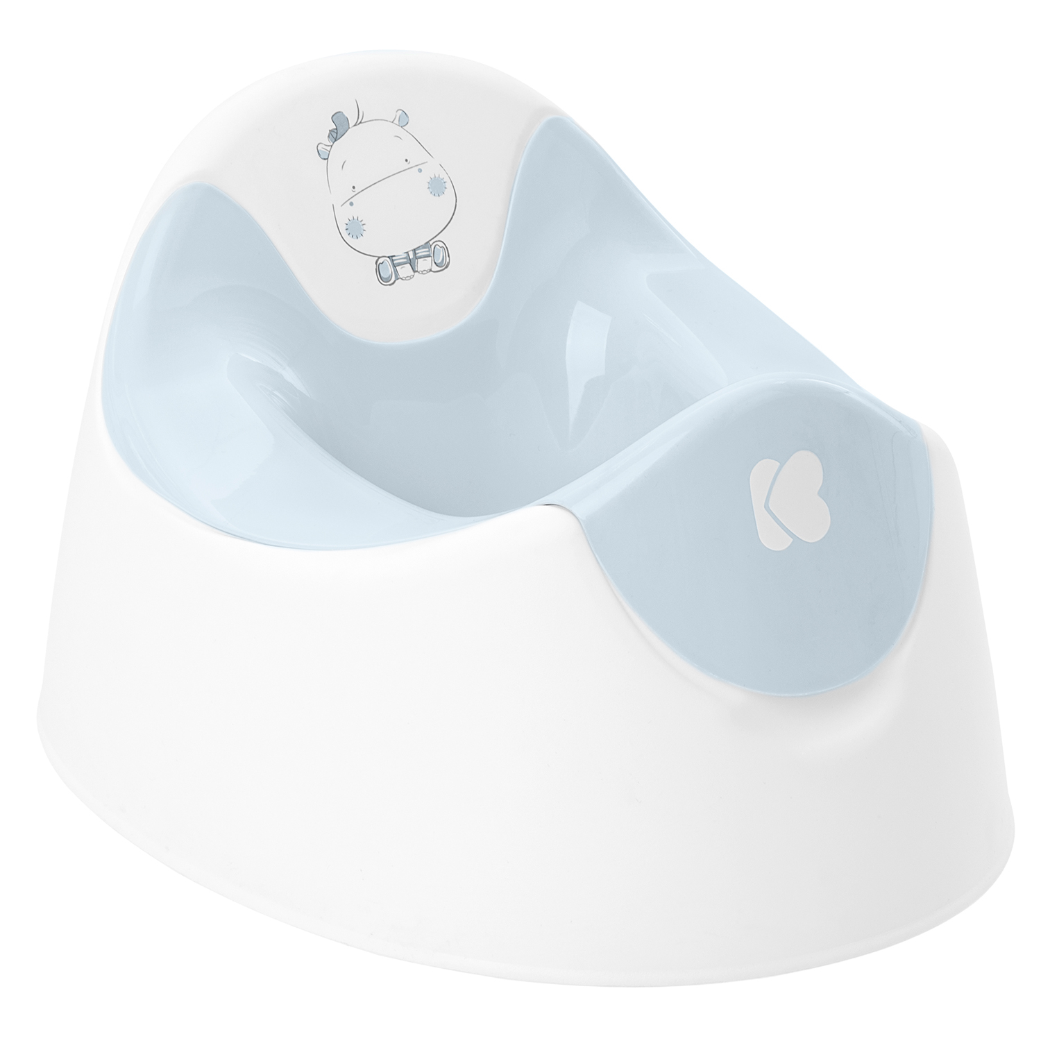 potty_detachable_blue Гърне с отстраняващ се контейнер Hippo Blue - Image 1