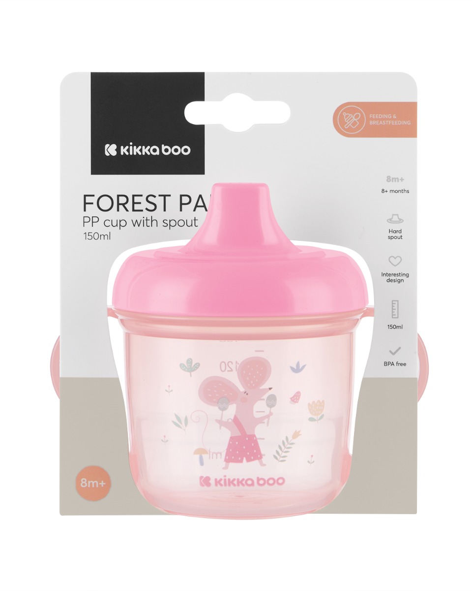 Чаша с твърд накрайник 150мл Forest Party Pink - Снимка 2