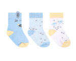 Бебешки чорапи с 3D уши Stripy Friends 0-6м - Image 2