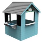 Детска дървена къща за игра GINGER HOME с кухня – 110×103×137 см - Image 3