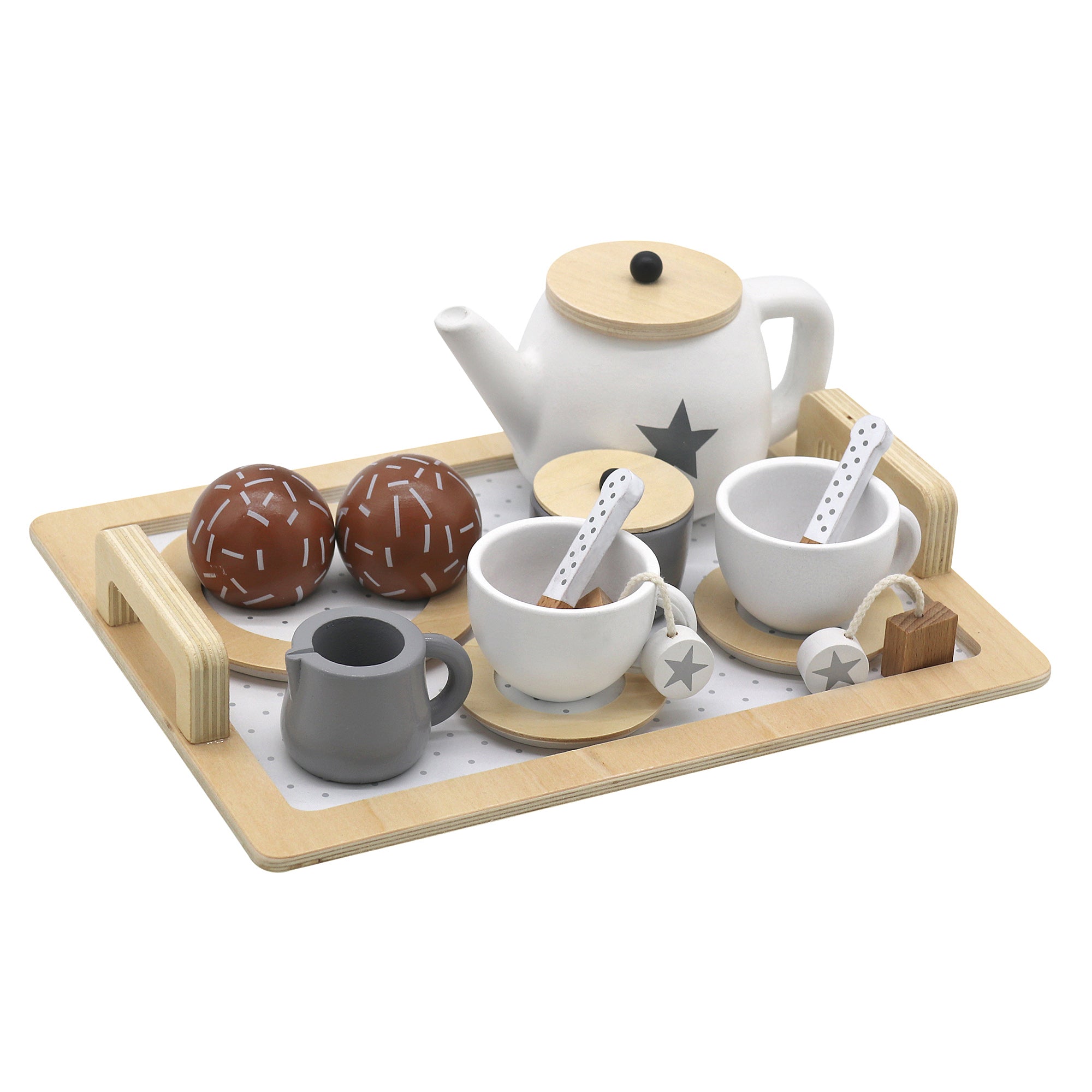 igrachka-darven-komplekt-za-kafe-i-chay-s-aksesoari-byal-siv-w10b318b-1 Детски Дървен Комплект за Чай и Кафе с Аксесоари - бяло/сиво - Image 1