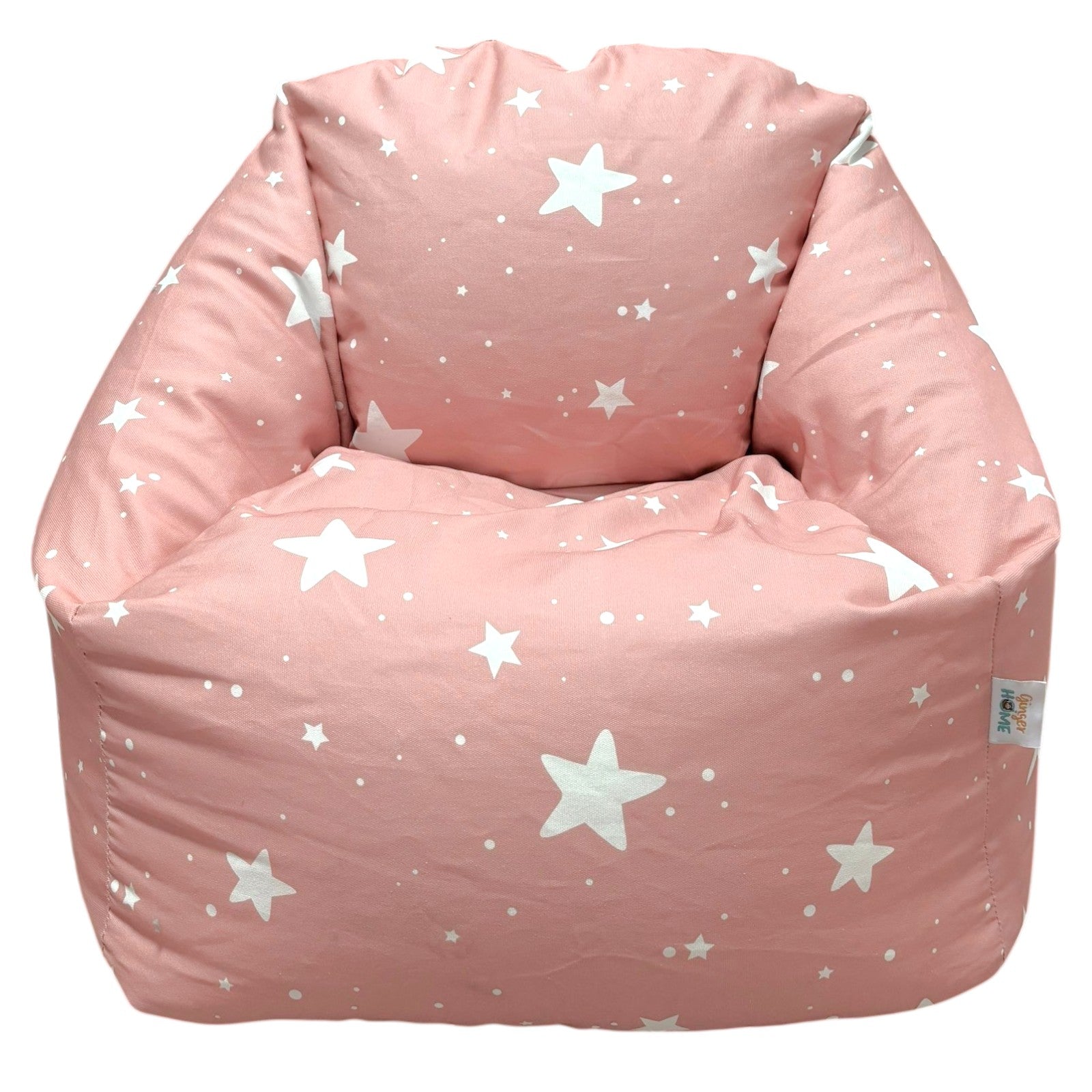 detski-puf-kreslo-ginger-home-little-stars-rozov-jw-024-p-1 Детски Пуф Кресло GINGER HOME Little Stars, 100% Памук, Розов Барбарон Със Звезди, 55x44x55 см - Image 1