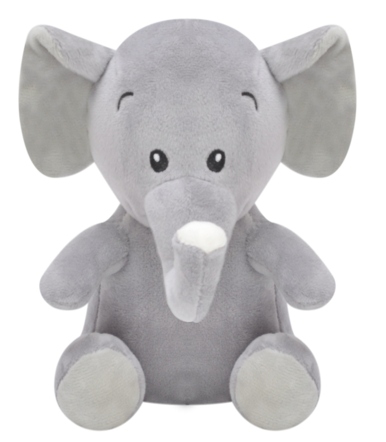 1016-elephant Плюшен слон Роби, сив, 15 см - Снимка 1