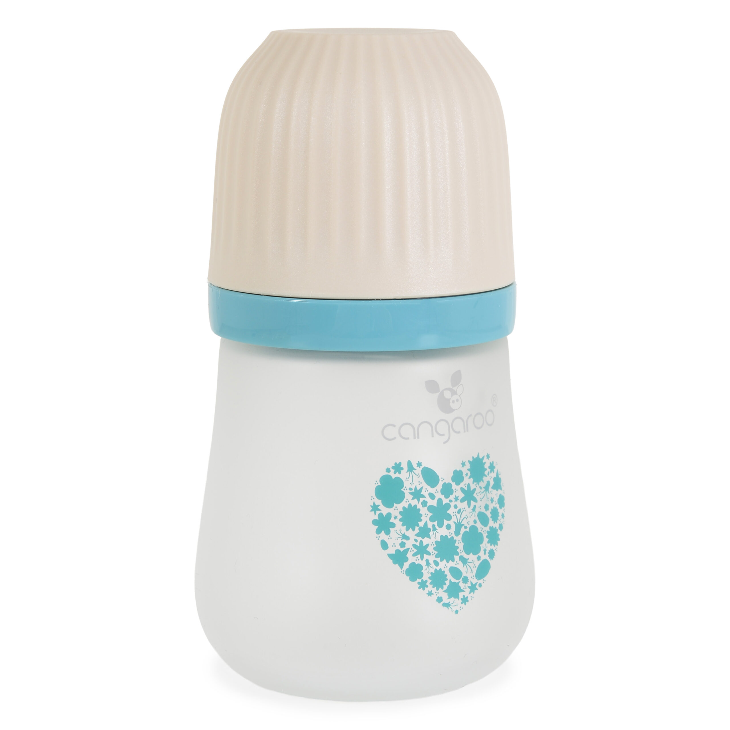 Шише Стъклено широко 180ml Amori син Шише Стъклено широко 180ml Amori син