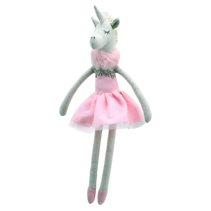 14346-34842-product Wilberry Парцалена кукла Еднорог, в розово, 30 см. - Снимка 1