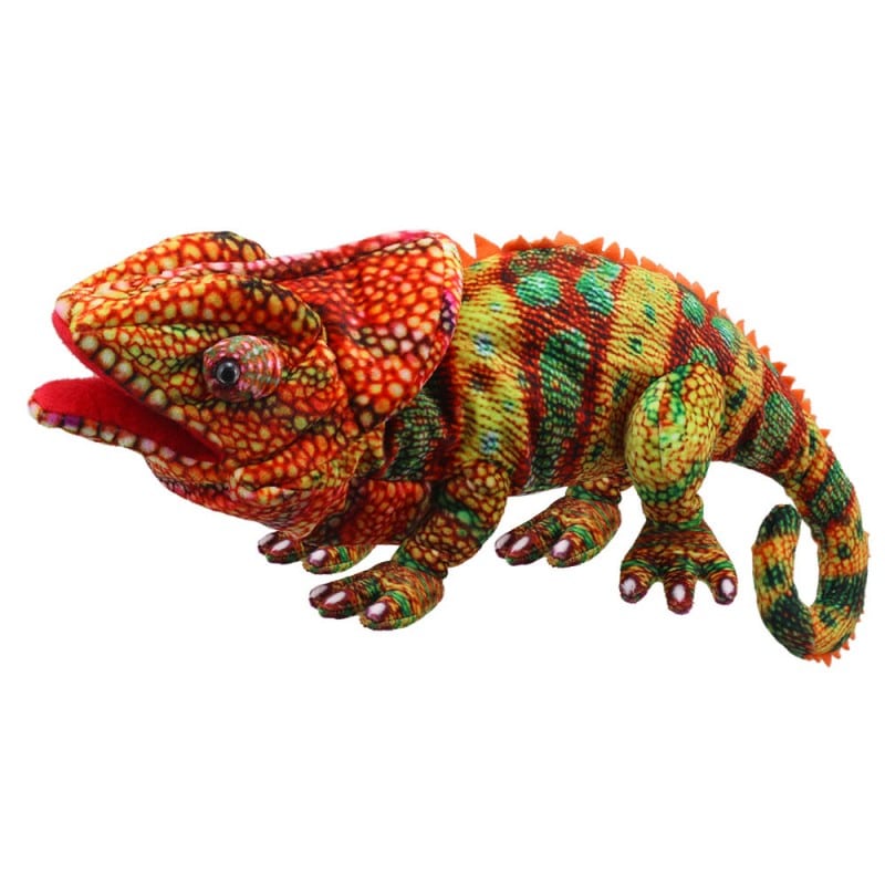 16132-40152-product Кукла за театър Хамелеон оранжев, 45 см. - Снимка 1