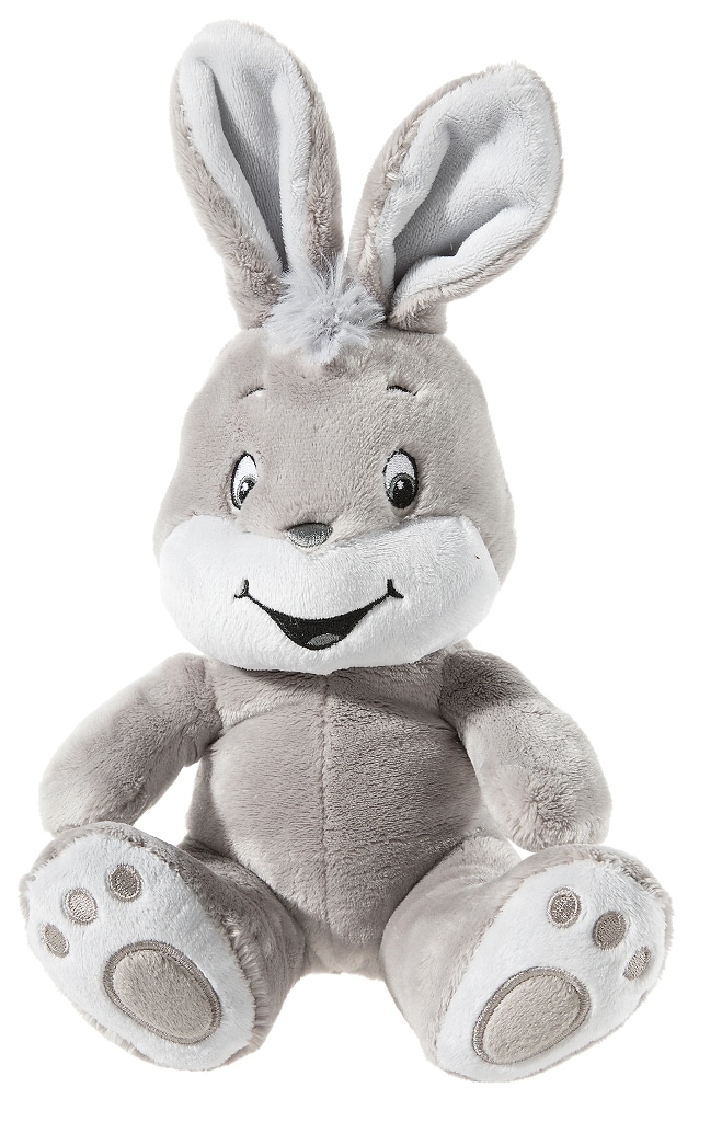 16188-40242-product Плюшена играчка Сиво зайче, 23 см. - Снимка 1