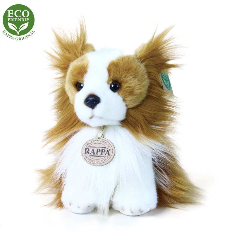 17546-44898-product Плюшено Куче Папийом, седящо, 18 см. - Снимка 1