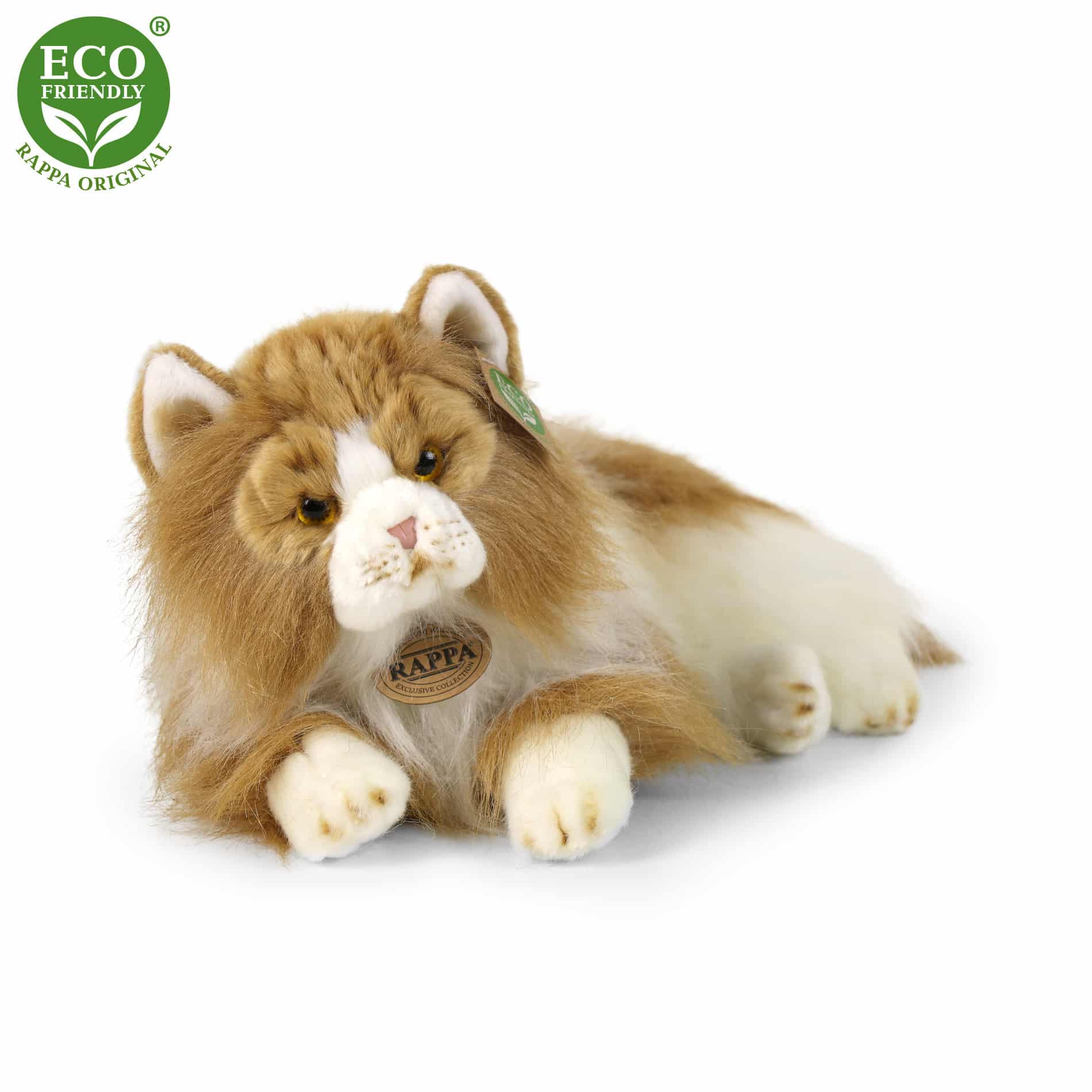17633-45183-product Плюшена персийска котка, двуцветна, лежаща, 25 см - Снимка 1