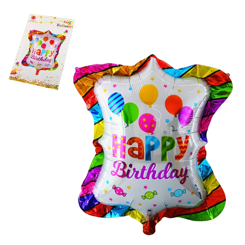 53938 Балон Happy Birthday, цветен - Снимка 1