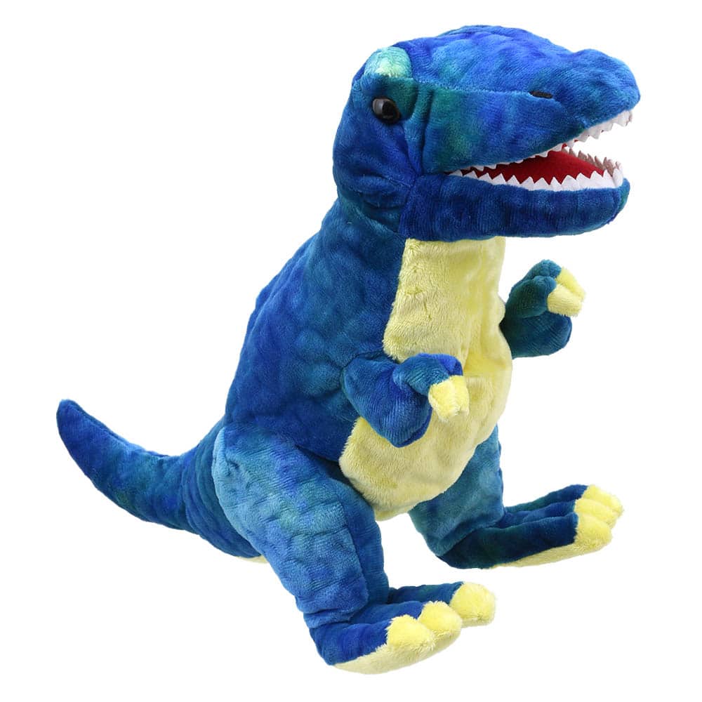 baby-t-rex-blue-baby-dinos-pc002905-1 Кукла за театър Динозавър T-rex, син, 35 см. - Снимка 1