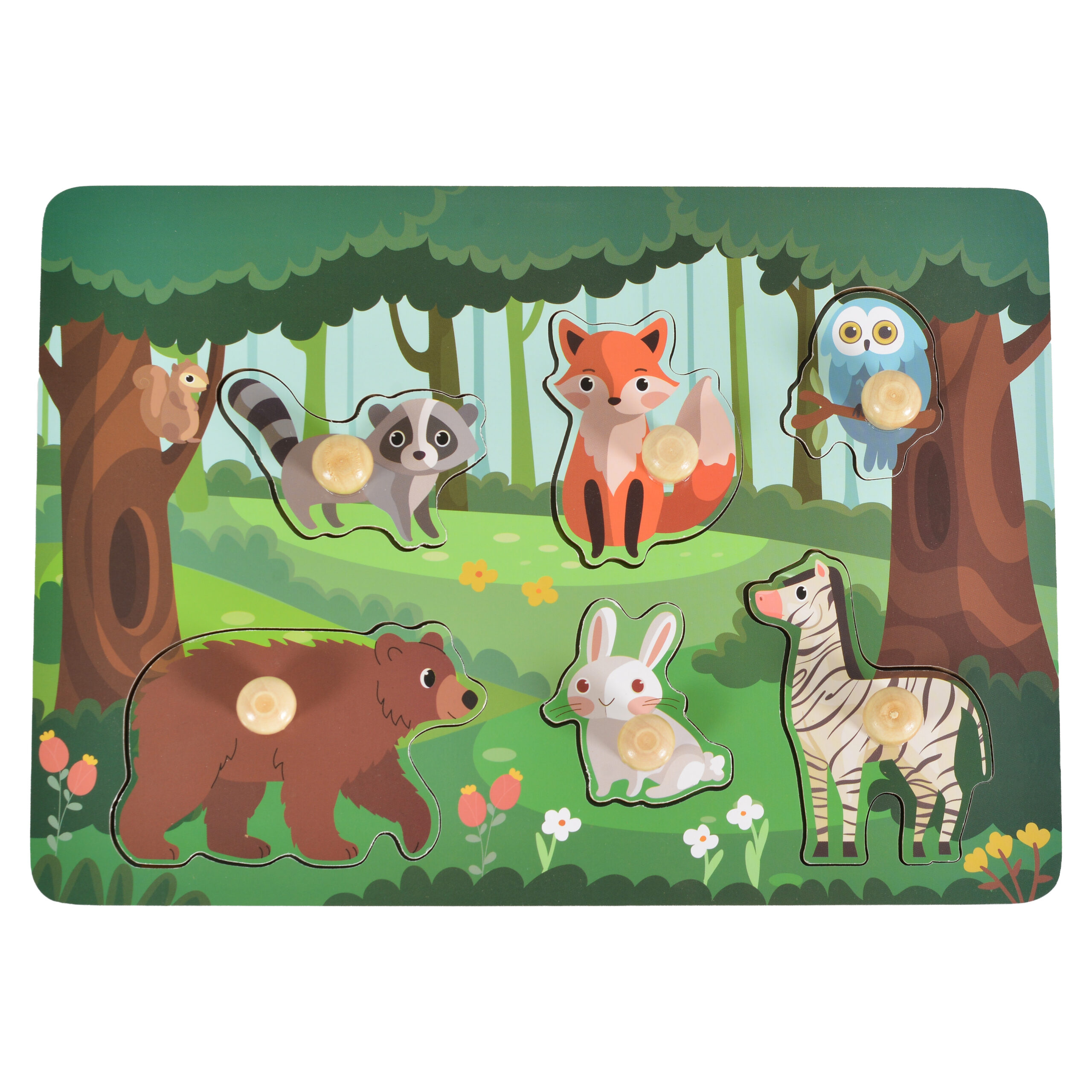 image Дървен пъзел Wild animals 3006 - Image 1
