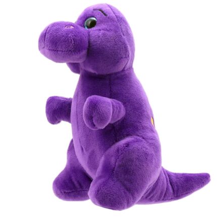 Плюшена играчка Динозавър T-Rex, лилав, 20 см - Снимка 1