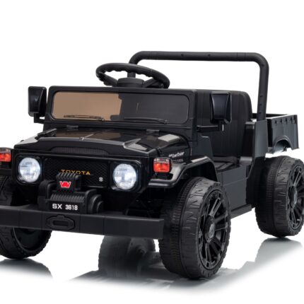Акумулаторна кола Licensed Toyota Land Cruiser FJ45 Pick Up Black - Снимка 2